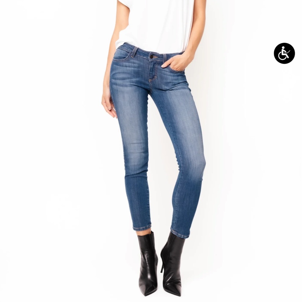 Medium blue siwy low rise jeans